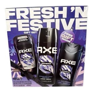NEW! Axe Phoenix Men's Body Care 3 Piece Set Body Wash, Deodorant, Spray